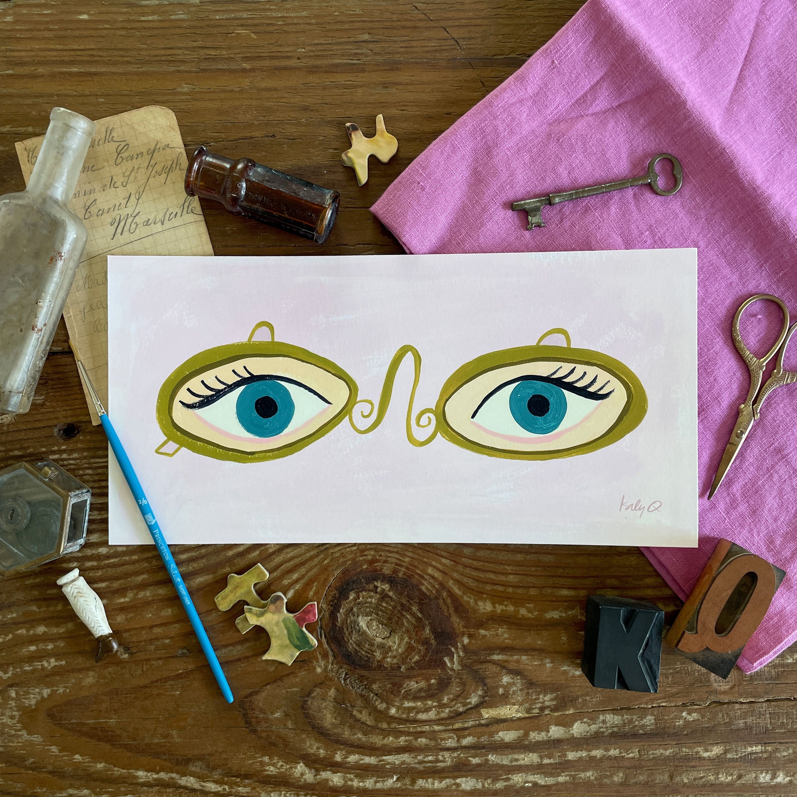 Lover's Eyes Art Print | Nine Lives Paper & Post